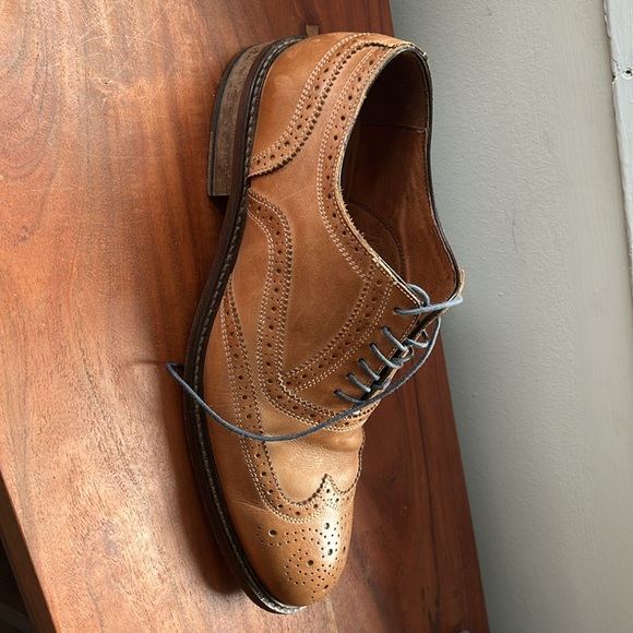 Massimo Matteo 6-Eye Wing Tip Men's Oxford Dress Shoe - Picture 7 of 8